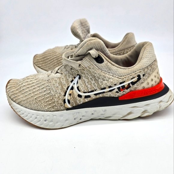 Nike Shoe Women's 9 React Infinity Run Flyknit 3 Leopard DZ5215-001 Sneakers - Picture 1 of 7